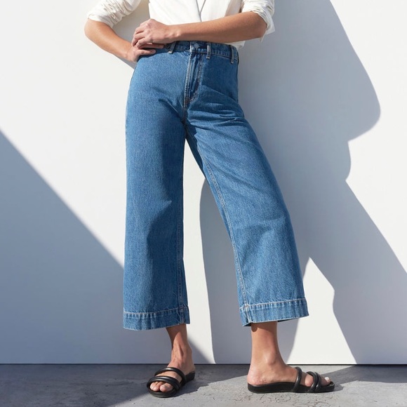 Nwot Everlane Edition 2 Wide Leg Crop 